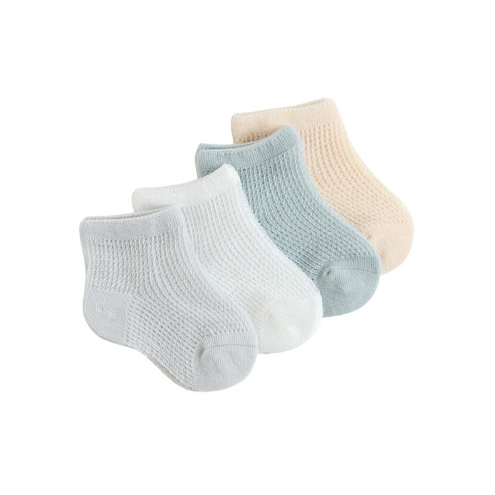 Unisex Baby Socks Non Slip - 4 쌍 새로운 코튼 베이비 프릴