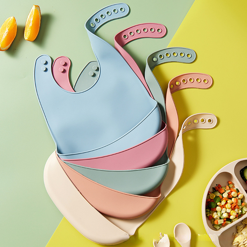 Waterproof Baby Bibs Silicone - 아기 실리콘 Bibs 아기 방수 턱받이