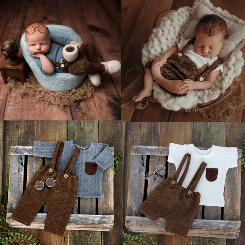 신생아 사진 소품 복장 아기 소년 신사 정장 사진 유아 - Infant Photography Props Outfit 리뷰 및 가격