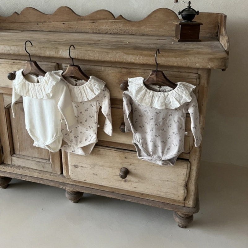 신생아용 레이스 칼라 점프수트, 부드러운 긴팔 바디 수 - Newborn Baby Girl Romper Floral 리뷰 및 가격