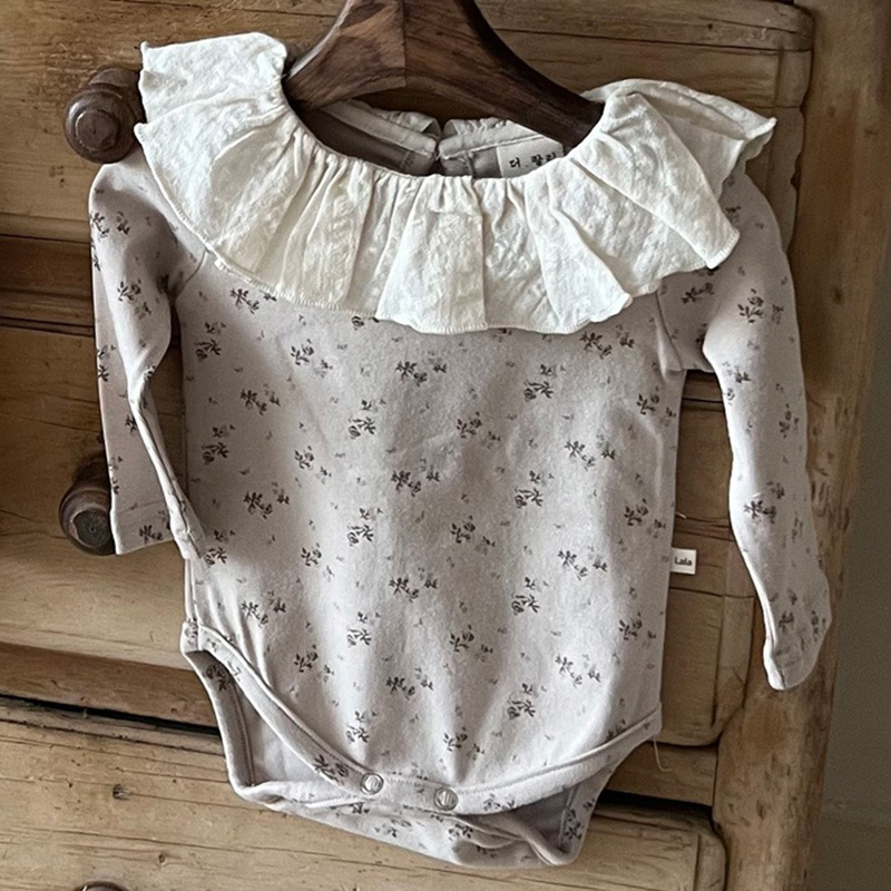 신생아용 레이스 칼라 점프수트, 부드러운 긴팔 바디 수 - Newborn Baby Girl Romper Floral 리뷰 및 가격