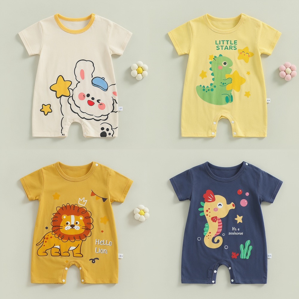 여름 프린트 신생아 아기 면 린넨 바디 슈트 소년과 소 - Baby Summer Linen Sleeveless Jumpsuit 리뷰 및 가격