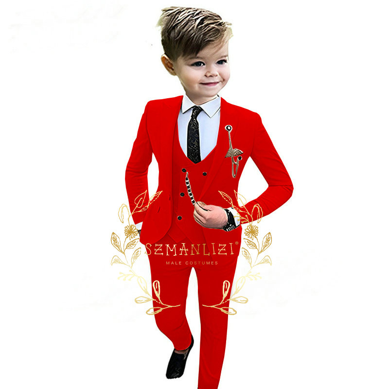 어린이 소년 베이지 블레이저 조끼 바지 3 피스 세트, - Baby Boy Suit Set Baptism 리뷰 및 가격