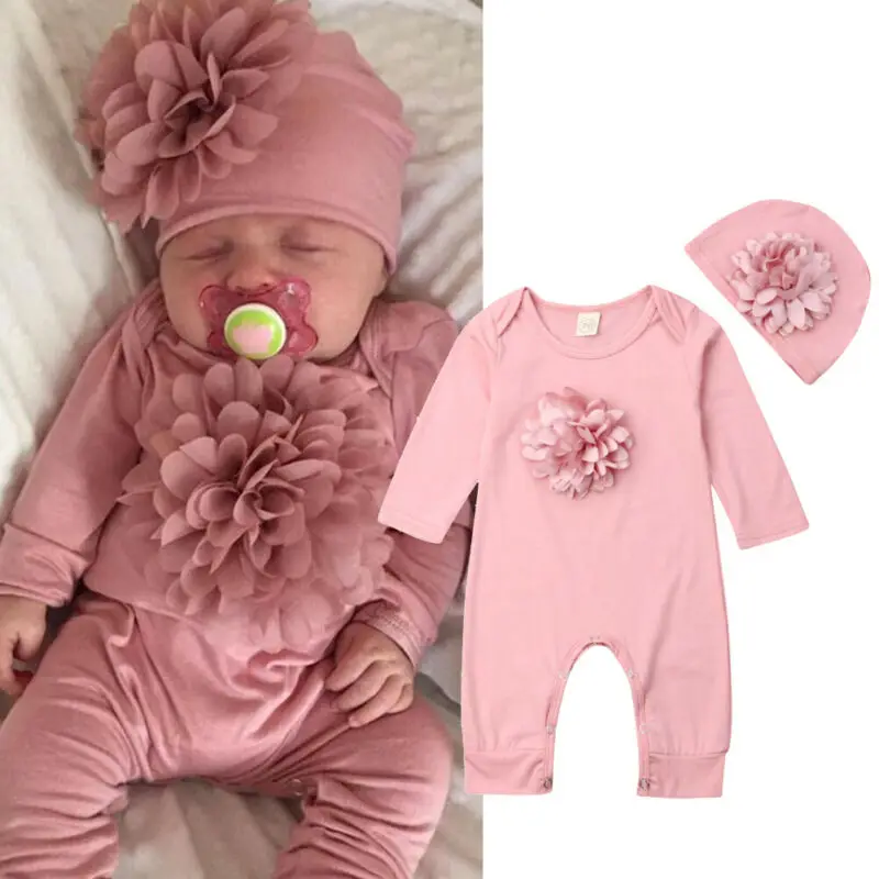 VISgogo 신생아 롬퍼 용수철 가을 아기 소녀 옷, - Newborn Baby Girl Romper Floral 리뷰 및 가격