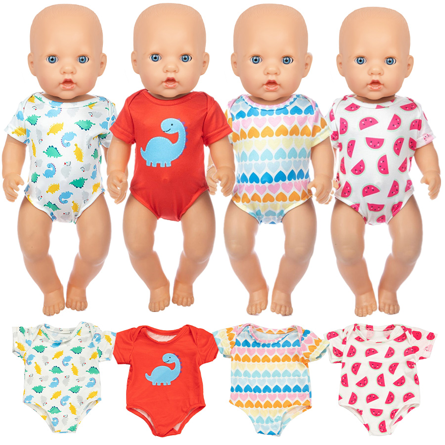 만화 공룡 수영복 16-18 인치 미국 인형 40-45 - Baby Clothes 리뷰 및 가격