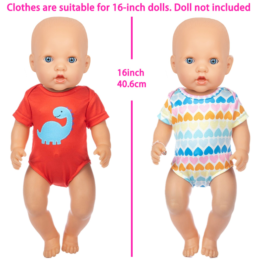 만화 공룡 수영복 16-18 인치 미국 인형 40-45 - Baby Clothes 리뷰 및 가격