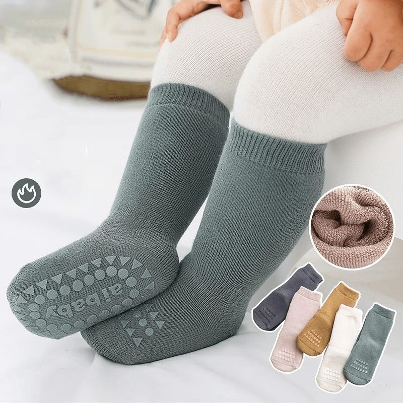 두꺼운 어린이 바닥 양말 유아 아기 소년 소녀 순수한  - Unisex Baby Socks Non Slip 리뷰 및 가격