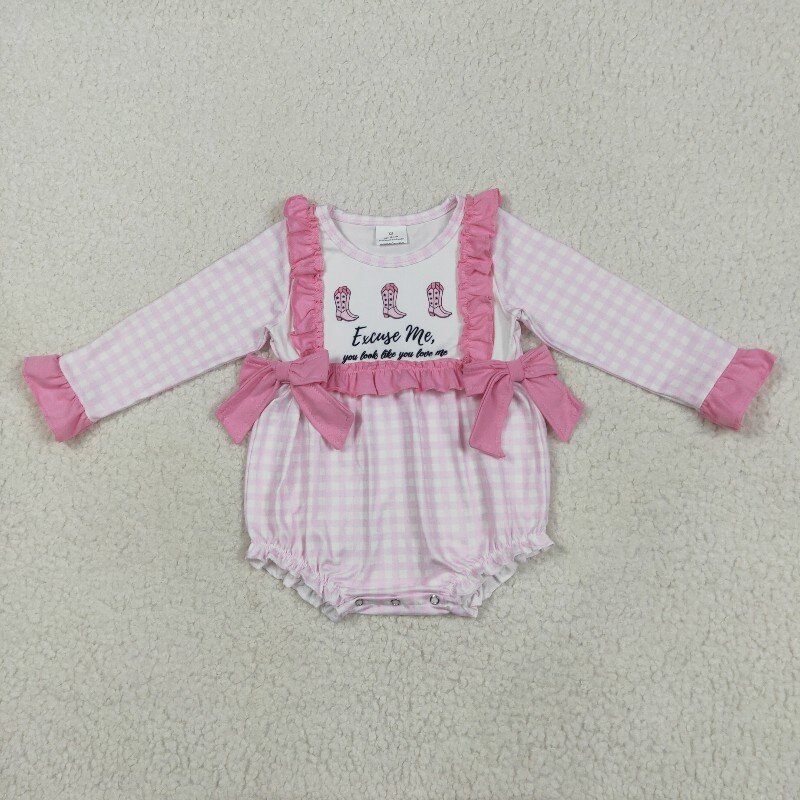 겨울 부티크 아기 소녀 럭비 패턴 Onesie 핑크 지 - Cotton Baby Onesies Zipper 리뷰 및 가격