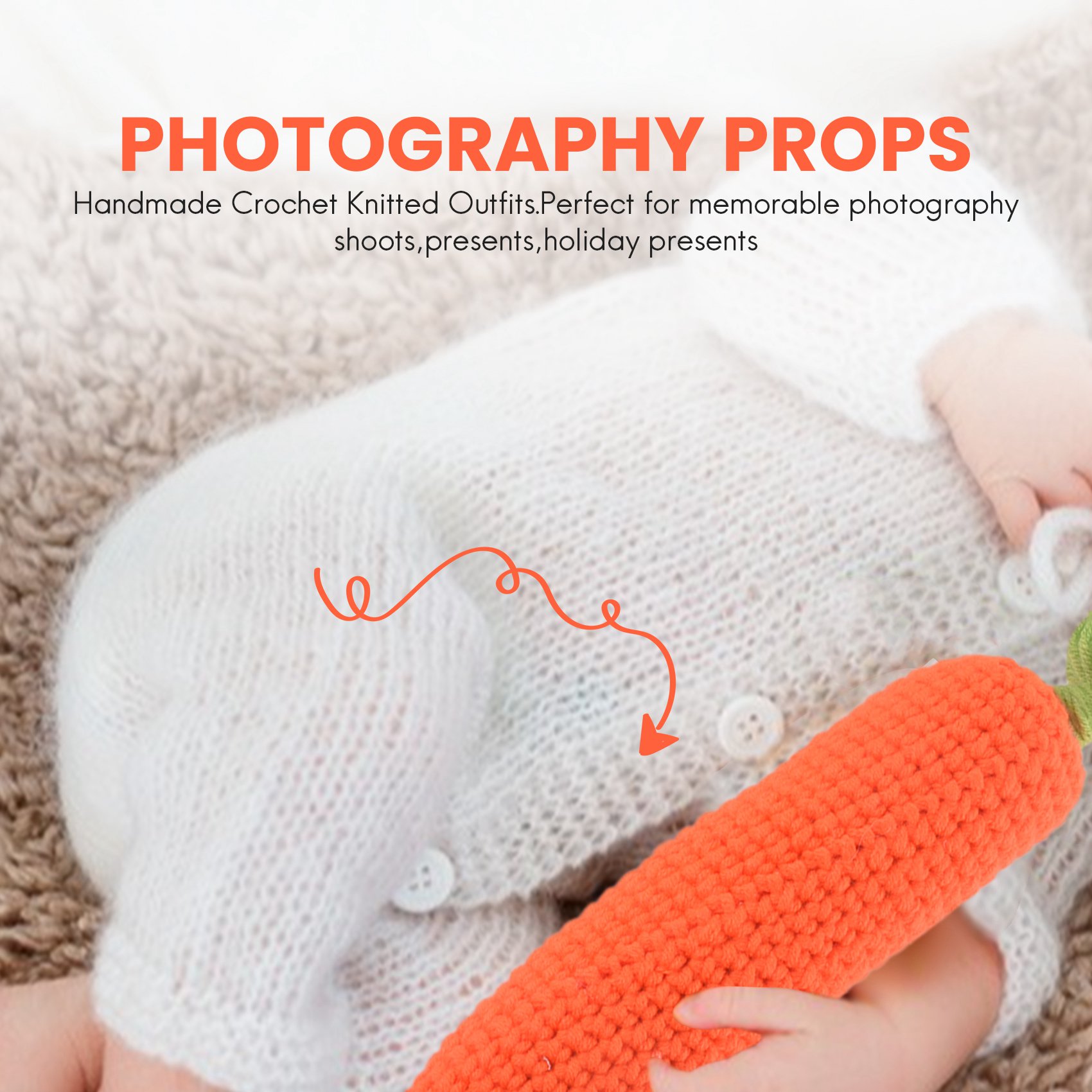 ABJA-신생아 사진 촬영 소품 유아 남아 여아 니트  - Infant Photography Props Outfit 리뷰 및 가격