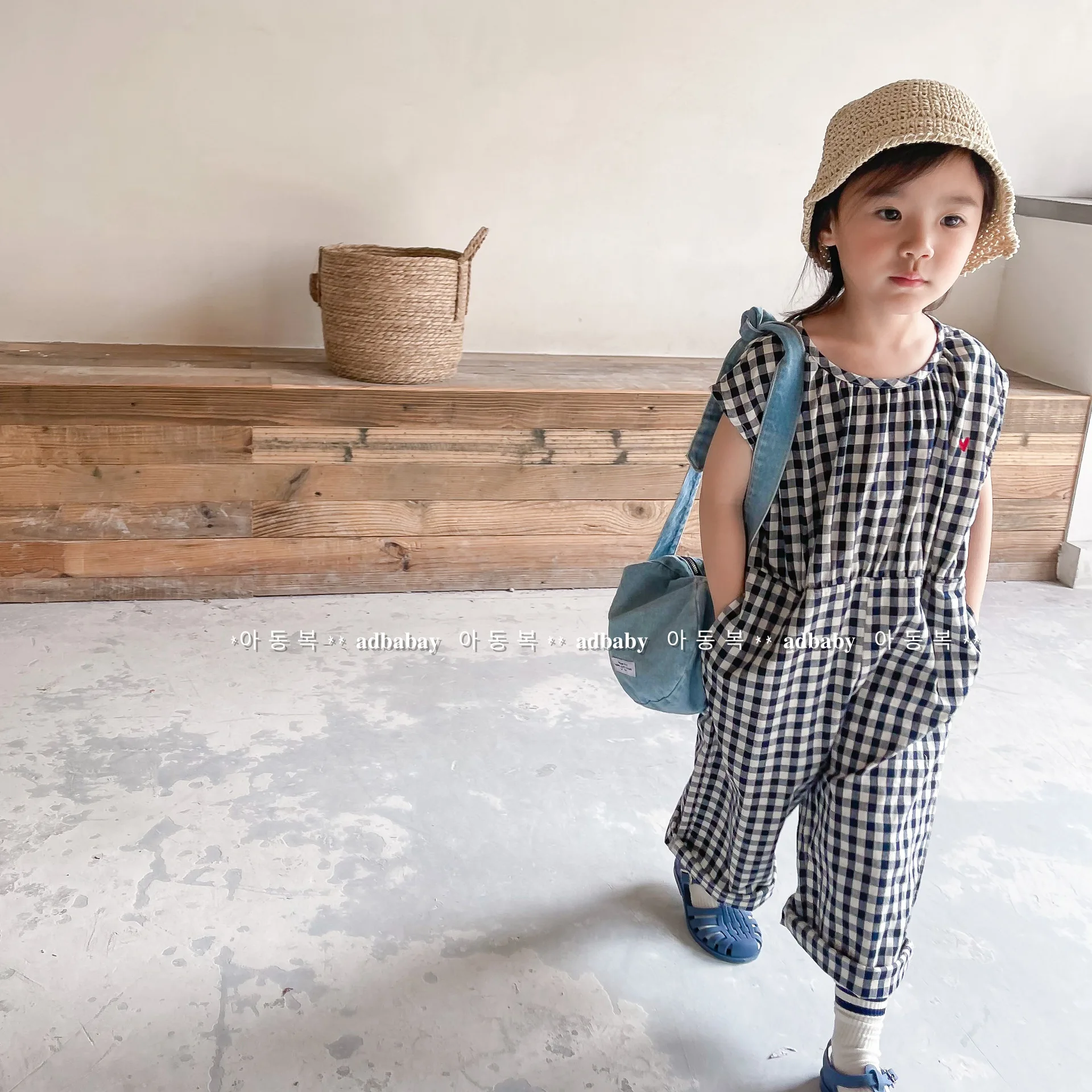 아기 소녀 격자 무늬 작업복 어린이 민소매 Playsu - Baby Summer Linen Sleeveless Jumpsuit 리뷰 및 가격