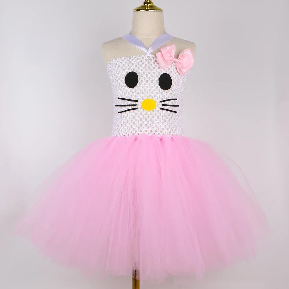 여아용 키티 코스튬 핑크 얇은 명주 그물 투투 원피스  - Toddler Girl Tulle Party Dress 리뷰 및 가격