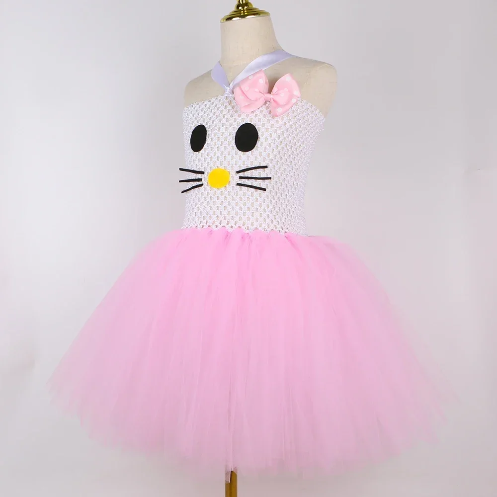 여아용 키티 코스튬 핑크 얇은 명주 그물 투투 원피스  - Toddler Girl Tulle Party Dress 리뷰 및 가격