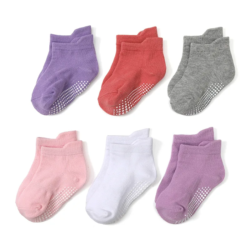 6팩 아기 바닥 양말 줄무늬 통기성 면 소재 미끄럼 방 - Unisex Baby Socks Non Slip 리뷰 및 가격