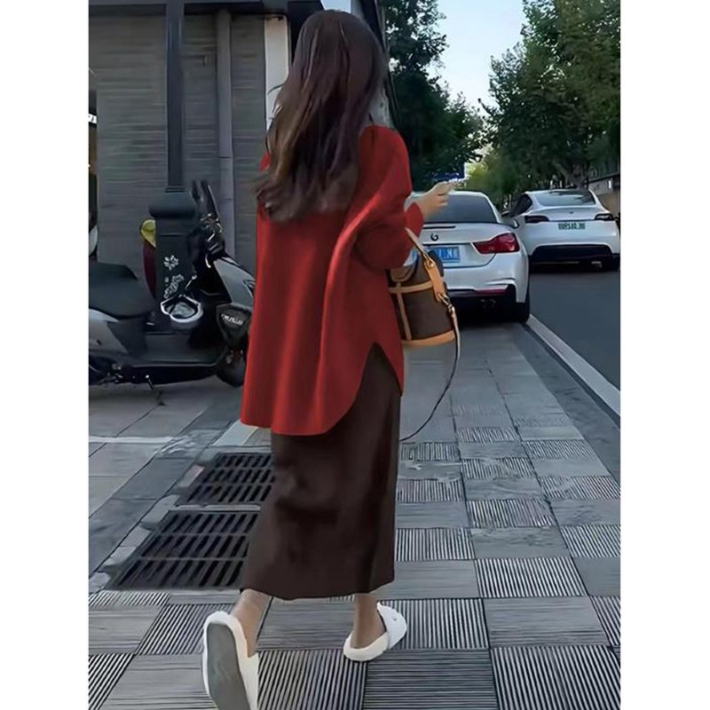 캐주얼 투피스 세트 임산부 의류, 가을 겨울 스웨터,  - Maternity Wear 리뷰 및 가격