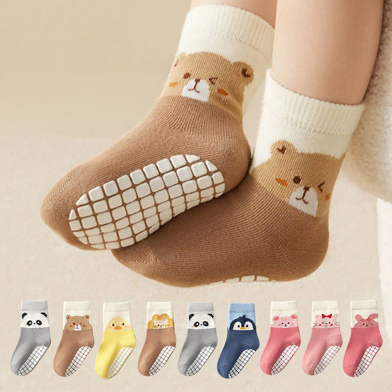 3 쌍 아기 사랑스러운 동물 패턴 미끄럼 방지 바닥 양 - Unisex Baby Socks Non Slip 리뷰 및 가격
