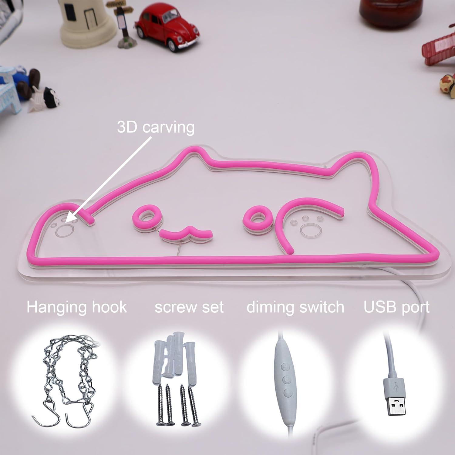 고양이 네온사인 동물 USB 디밍 가능 LED 네온 조 - Nursery 리뷰 및 가격