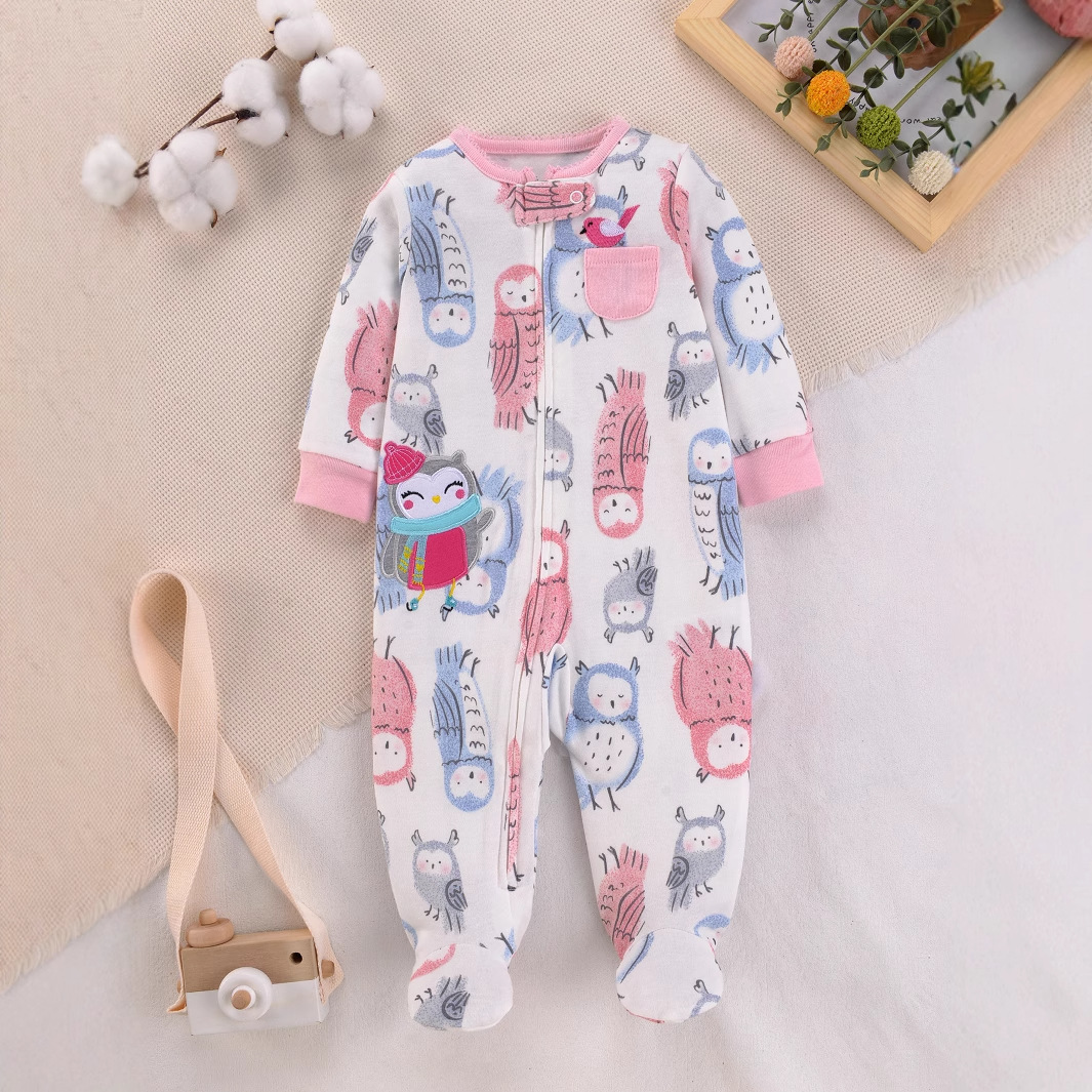 신생아 순면 롬퍼 파자마 귀여운 만화 유니콘 원지 긴팔 - Cotton Baby Onesies Zipper 리뷰 및 가격