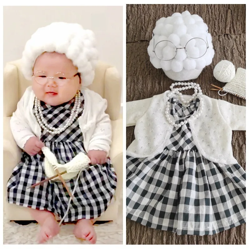 신생아 사진 소품 아기 소녀 할머니 복장 아기 소년 할 - Infant Photography Props Outfit 리뷰 및 가격