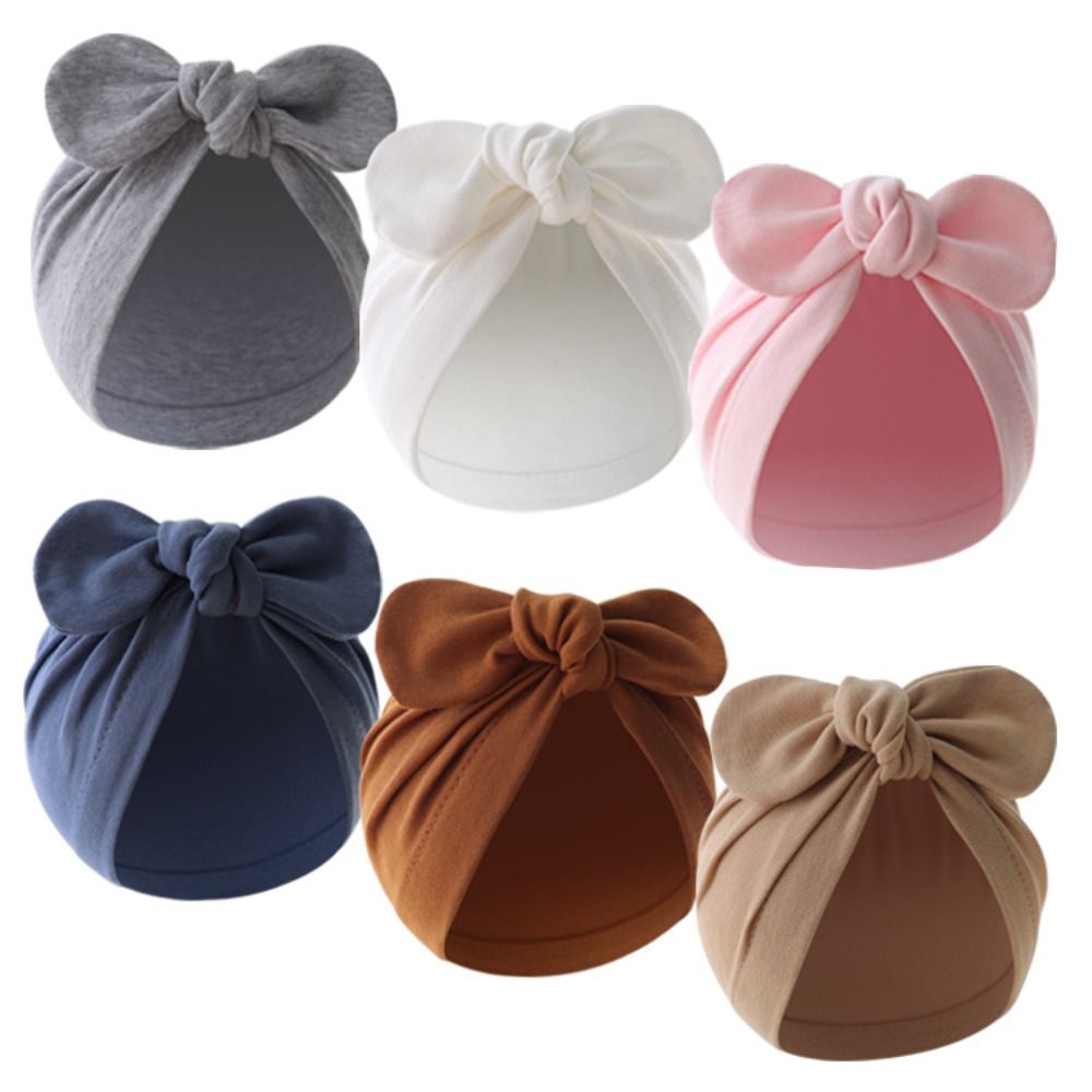 귀여운 꽃 매듭 아기 모자 단색 부드러운 토끼 귀 모자 - Infant Beanie Hat With Ears 리뷰 및 가격