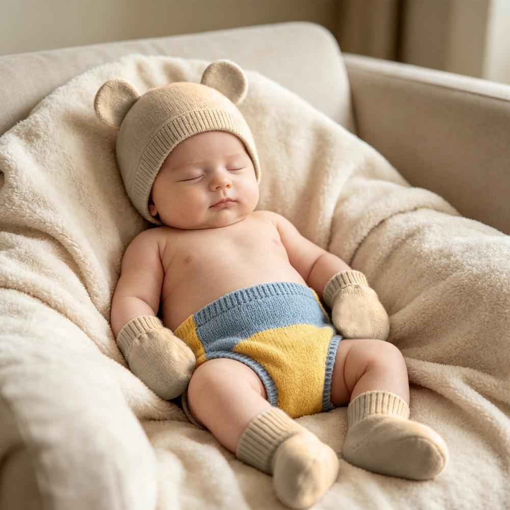 신생아 발 보호대, 신생아 모자 및 장갑 세트, 면 소 - Infant Beanie Hat With Ears 리뷰 및 가격