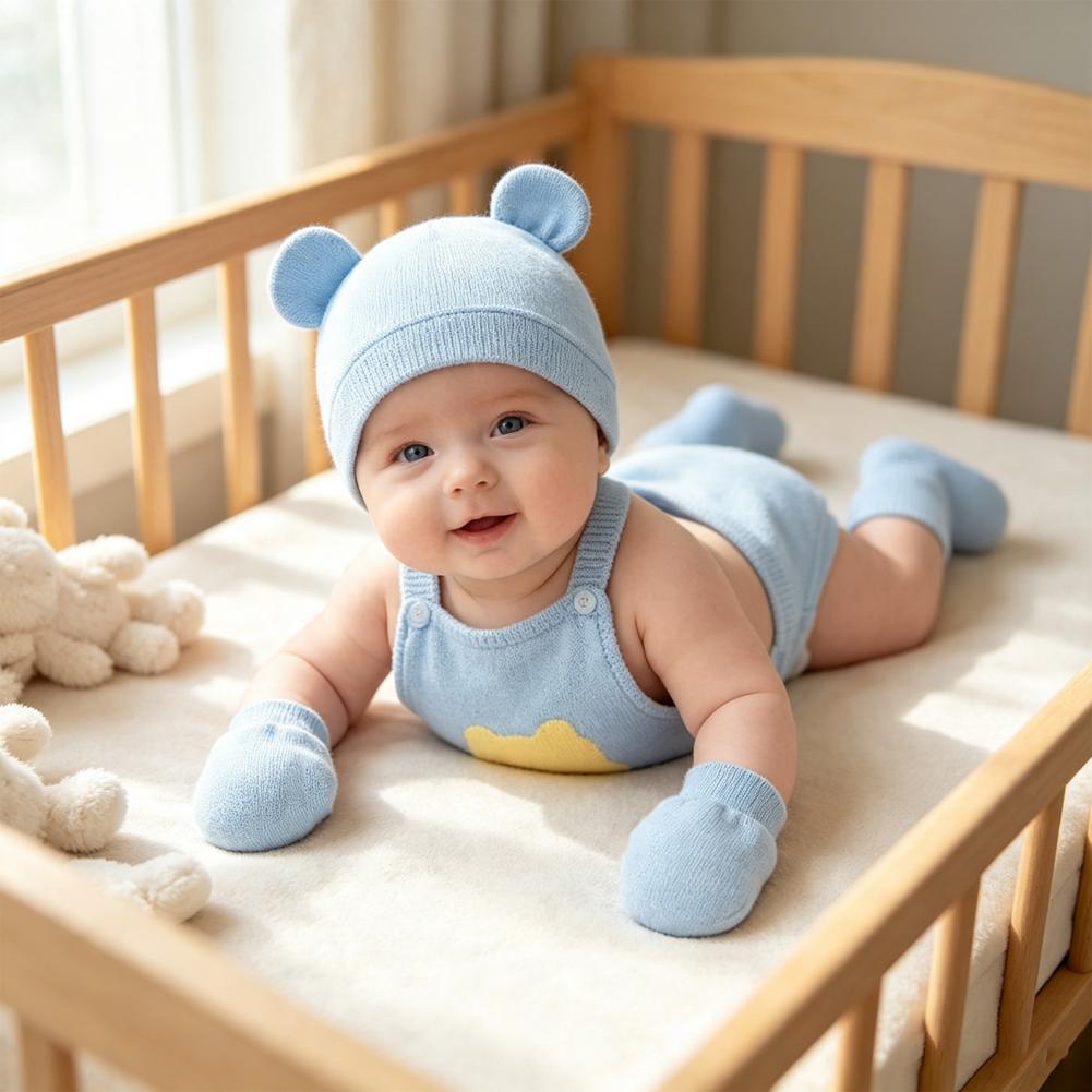 신생아 발 보호대, 신생아 모자 및 장갑 세트, 면 소 - Infant Beanie Hat With Ears 리뷰 및 가격