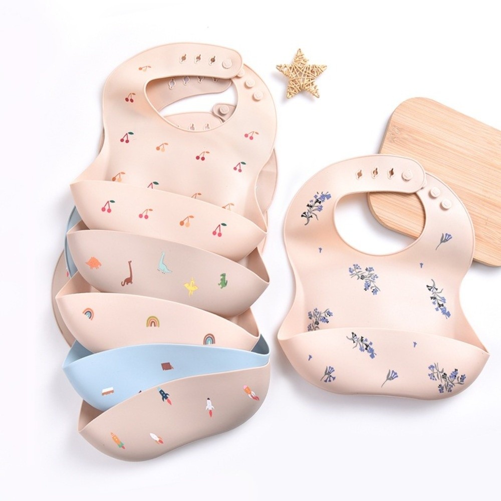 새로운 실리콘 아기 식사용 턱받이 조절 가능한 스트랩  - Waterproof Baby Bibs Silicone 리뷰 및 가격