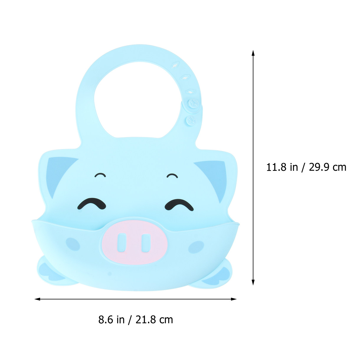 아기용 실리콘 방수 턱받이 1개, 만화 돼지 무늬, 먹 - Waterproof Baby Bibs Silicone 리뷰 및 가격