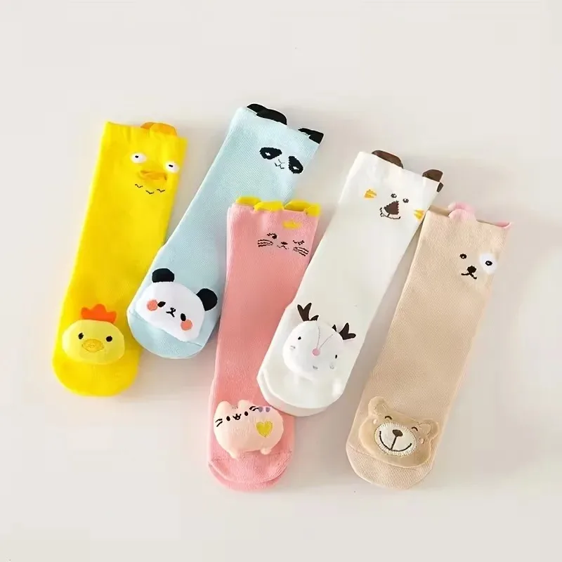 겨울용 두꺼운 면 아동용 긴 양말 3D 만화 플러시 무 - Unisex Baby Socks Non Slip 리뷰 및 가격